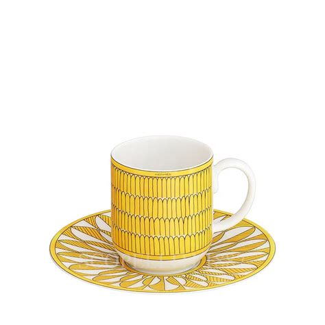 hermes coffee cups|Hermes champagne glasses.